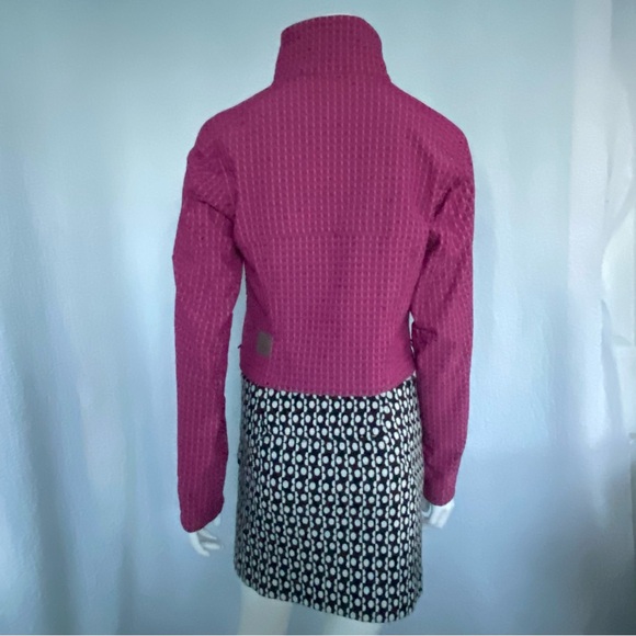 Lululemon Crop Fleece Jacket Grid Hiking Wild Berry Sonic Pink - Picture 5 of 10